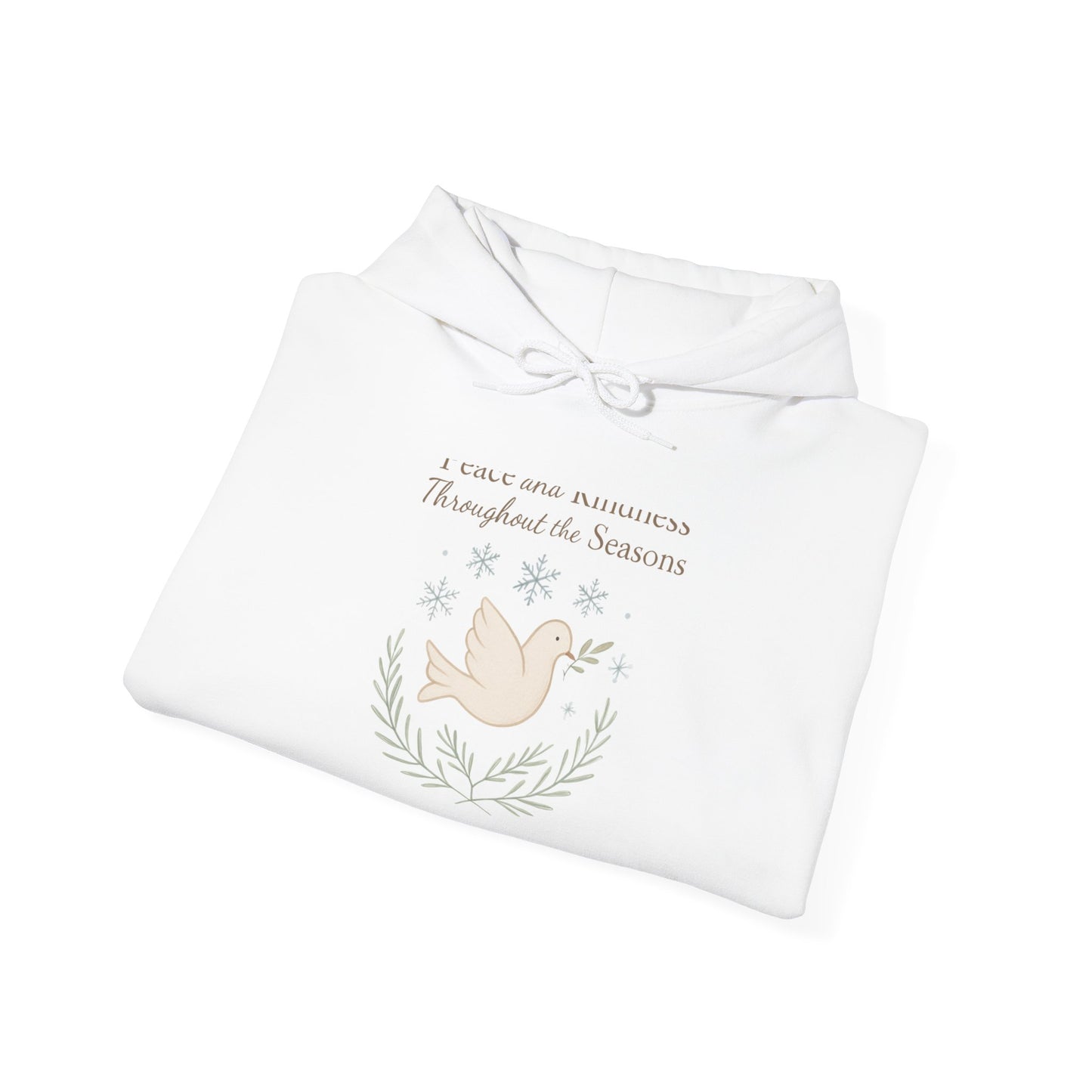 Holiday Peace Dove Hoodie — "I will not mention Thanksgiving Season" Cozy Pullover