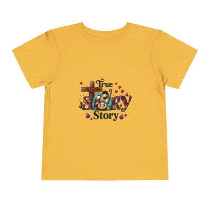 True Story Nativity Toddler Christmas Tee