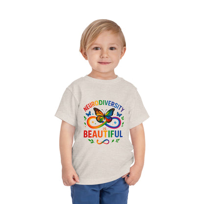 Toddler T-Shirt Colorful Butterfly Rainbow Infinity Symbol Acceptance Shirt
