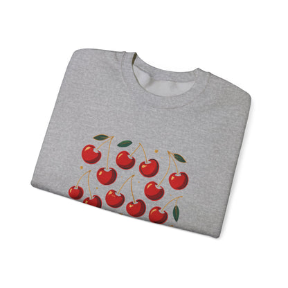 Cherry Bomb Crewneck Sweatshirt — Retro Cherry Graphic Pullover