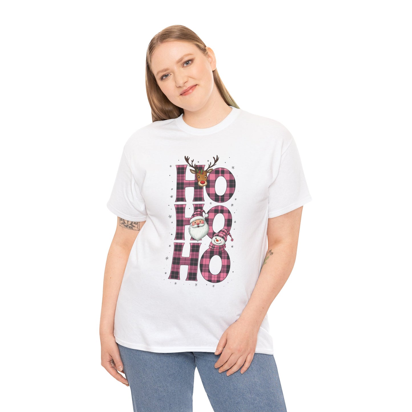 Ho Ho Ho Plaid Holiday Tee