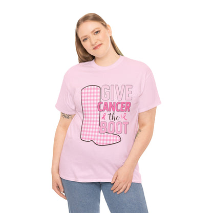 Give Cancer the Boot - Breast Cancer Awareness Tee