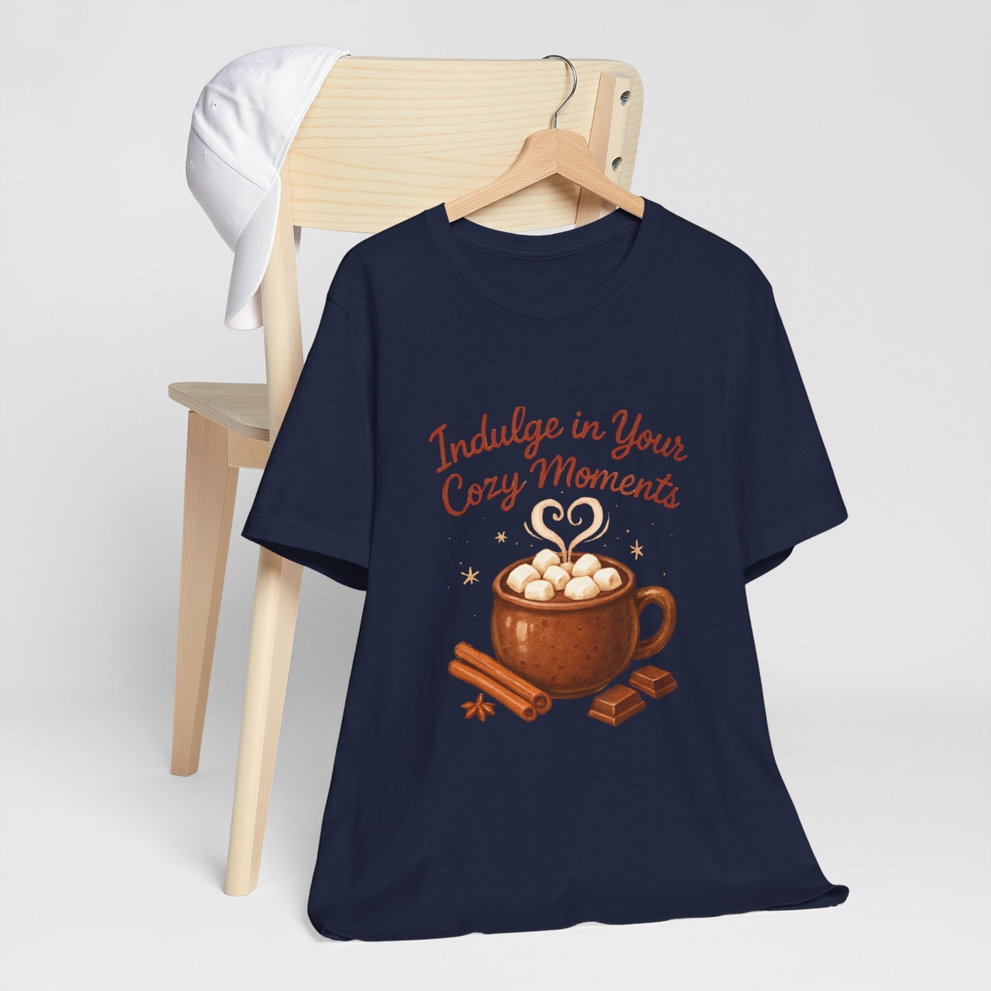 Cozy Moments Hot Cocoa Tee — "Indulge in Your Cozy Moments" Shirt