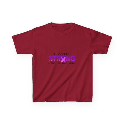 Strong Survivor Dinosaur Tee - Christmas Gift for Kids