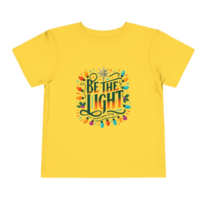 Christmas Toddler Tee - BE THE LIGHT, Matthew 5:14