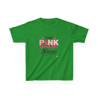 Pink Ribbon Niece Christmas Dino Tee