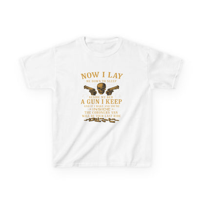 Now I Lay Me Down: Skull & Guns Kids Tee