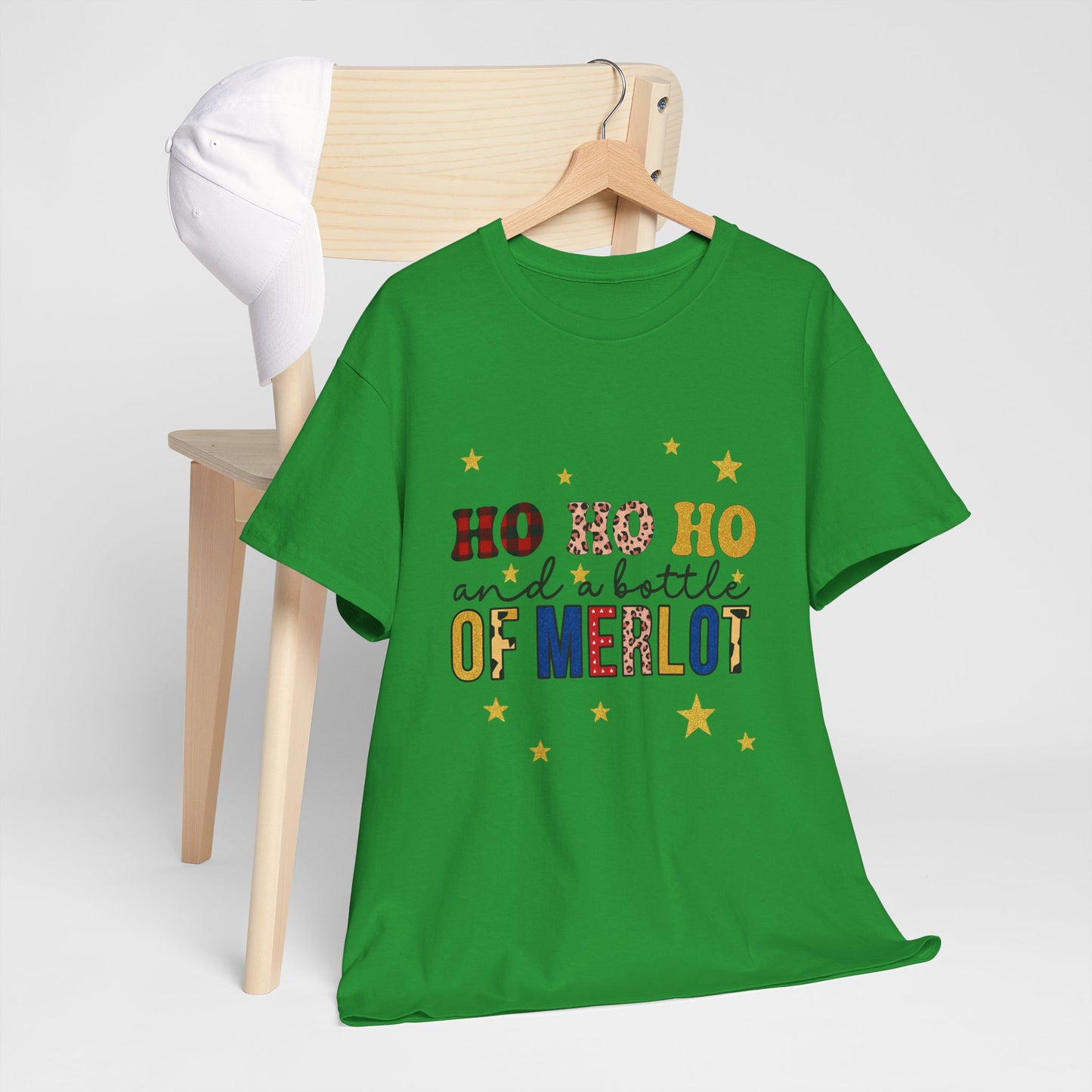 HO HO HO & Merlot Christmas Tee