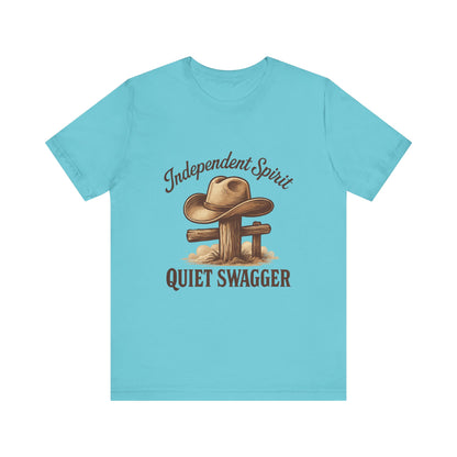 Quiet Swagger Cowboy Tee — Independent Spirit Western T-Shirt