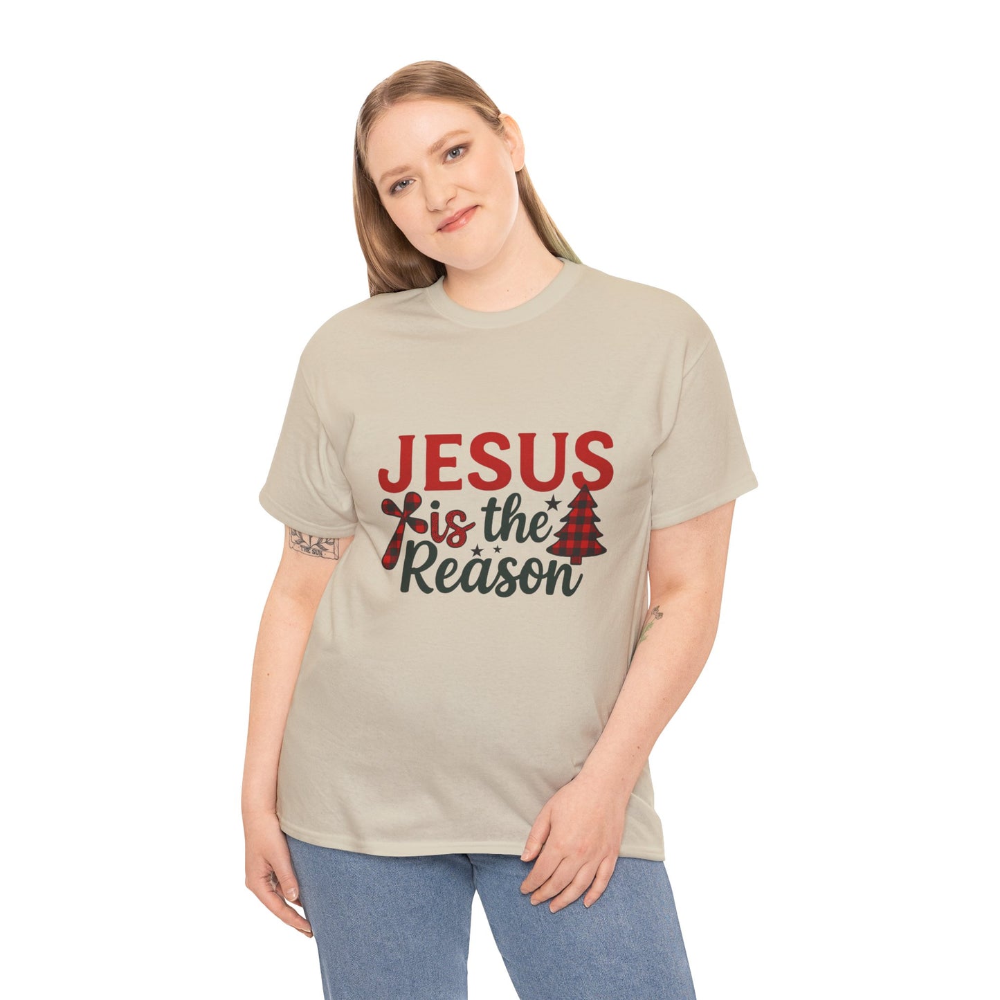 Jesus is the Reason Christmas Tee - Faith-Based Holiday Gift
