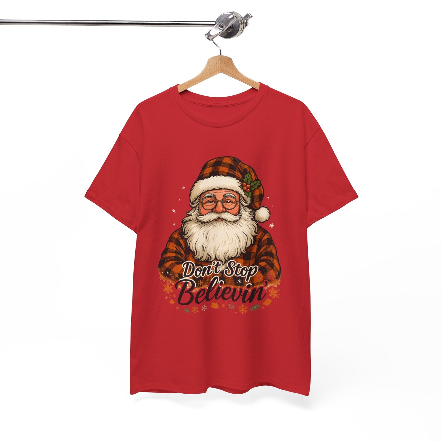 Santa Believes: Don't Stop Believin'  Tee