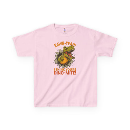 Dino-Mite Kids Tee - Fun Dinosaur T-Shirt for Boys and Girls, Perfect for Birthdays, Everyday Play, Dinosaur Lovers, Casual Wear