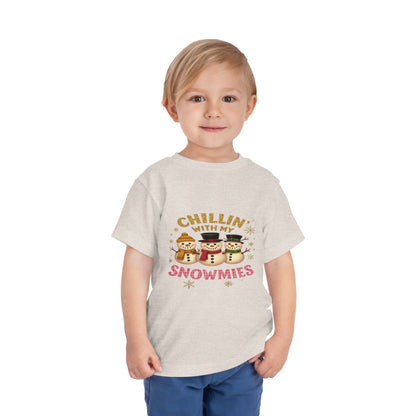 Chillin' with Snowmies Toddler Christmas Tee