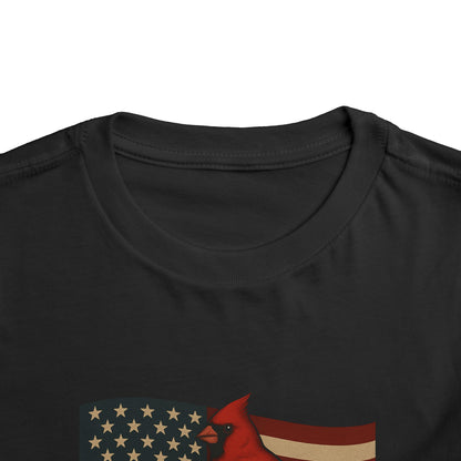 NC Cardinal & Dogwood Toddler Christmas Tee