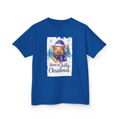 Jolly Pig Christmas Tee - Kids Holiday Shirt