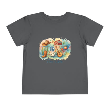 Toddler Tee Tennessee Watercolor Illustration