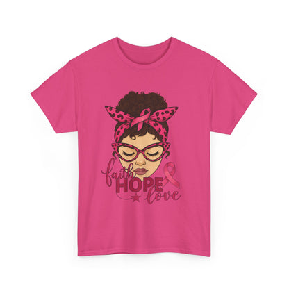 Hope, Faith, Love: Breast Cancer Awareness Tee