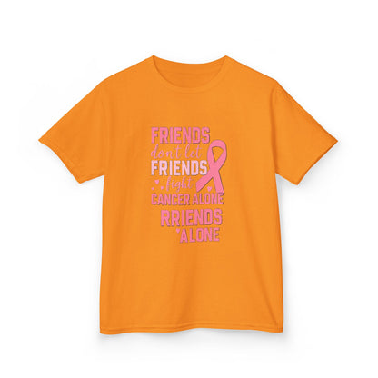Friends Fight Cancer Alone Tee - Pink Ribbon Kids Shirt