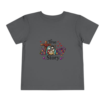 True Story Nativity Toddler Christmas Tee