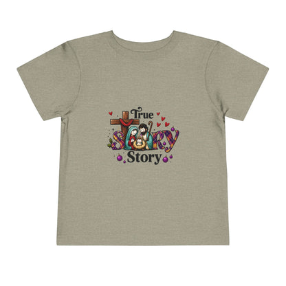 True Story Nativity Toddler Christmas Tee
