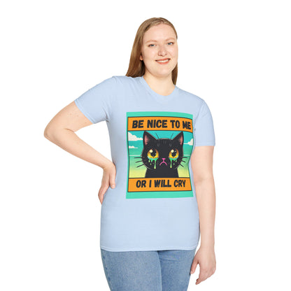 Playful Cat Graphic Tee, Unisex T-Shirt, Gift for Cat Lovers, Cute Animal Apparel, Funny Pet Quote Shirt