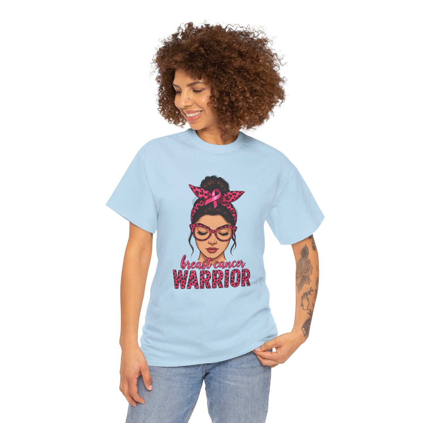 Breast Cancer Warrior Tee, Inspirational T-Shirt for Survivors, Supportive Gift for Cancer Awareness Events, Unisex Cotton Top, [...]
