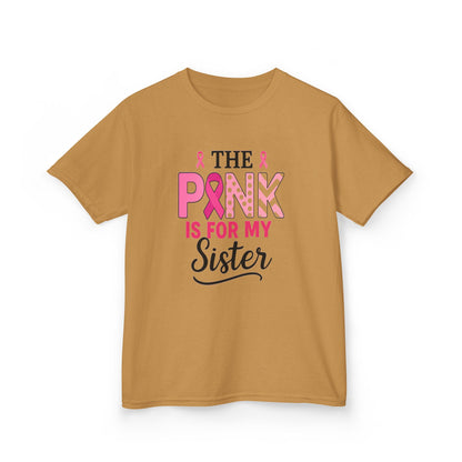 Pink Ribbon Sister Tee: Breast Cancer Awareness Gift