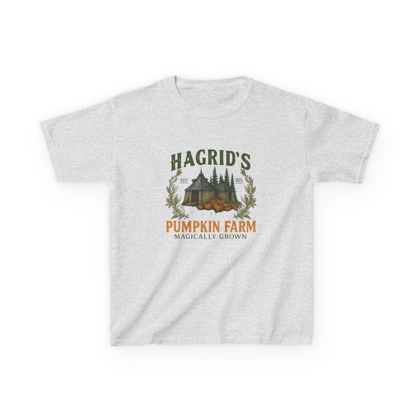 Hagrid's Pumpkin Farm Kids Tee - Christmas Dinosaur