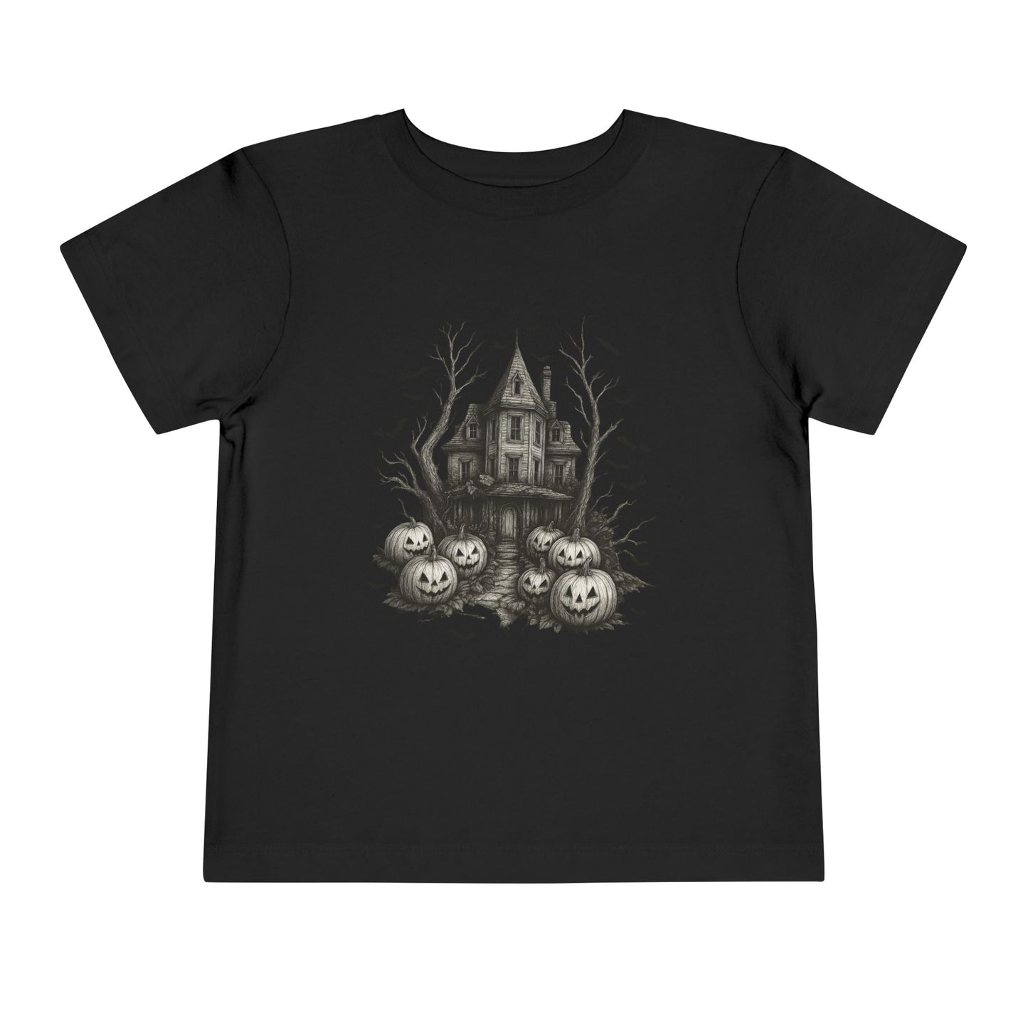 Spooky Halloween House Toddler Christmas Tee