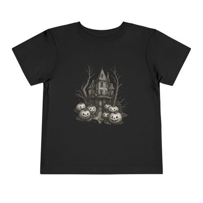 Spooky Halloween House Toddler Christmas Tee