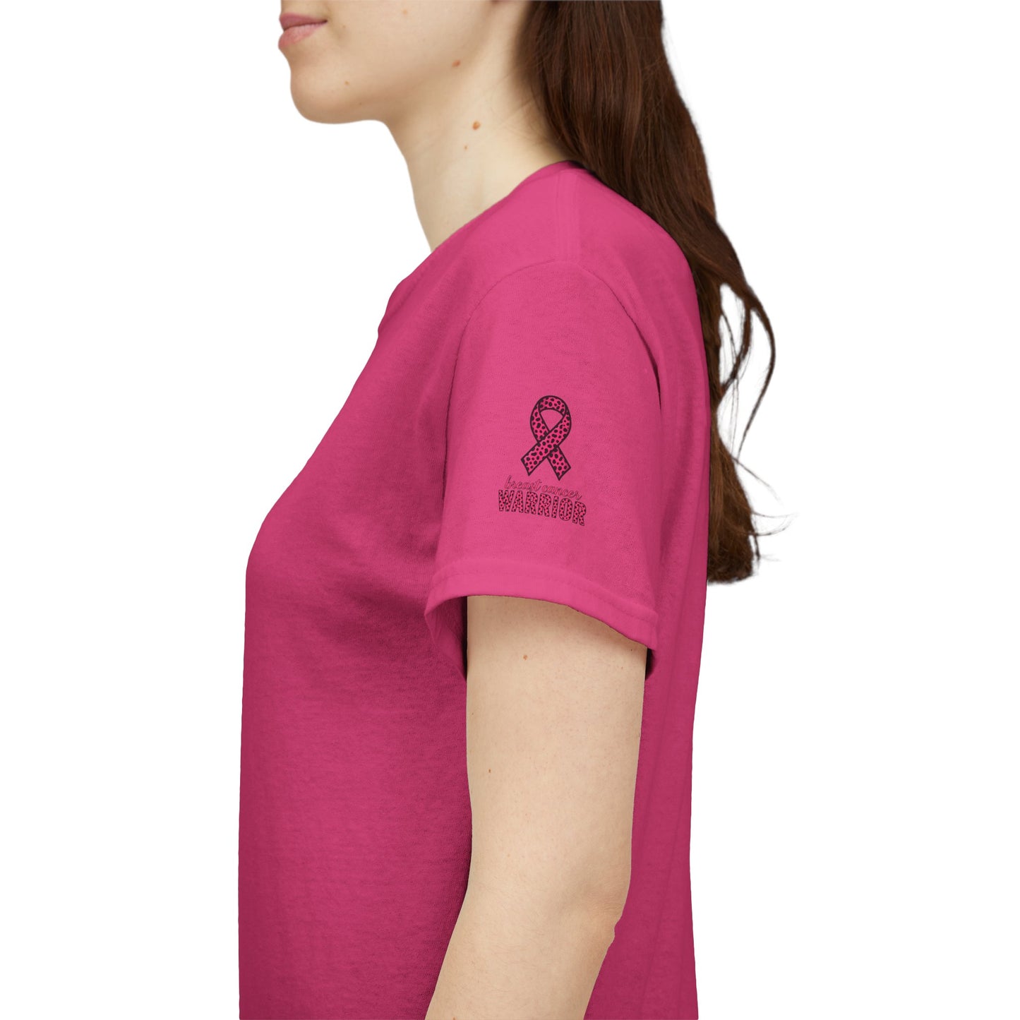Breast Cancer Warrior Tee, Inspirational T-Shirt for Survivors, Supportive Gift for Cancer Awareness Events, Unisex Cotton Top, [...]