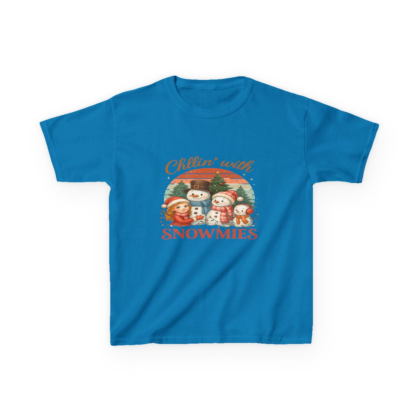Chillin' with Snowmies Kids Christmas Tee