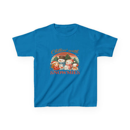 Chillin' with Snowmies Kids Christmas Tee