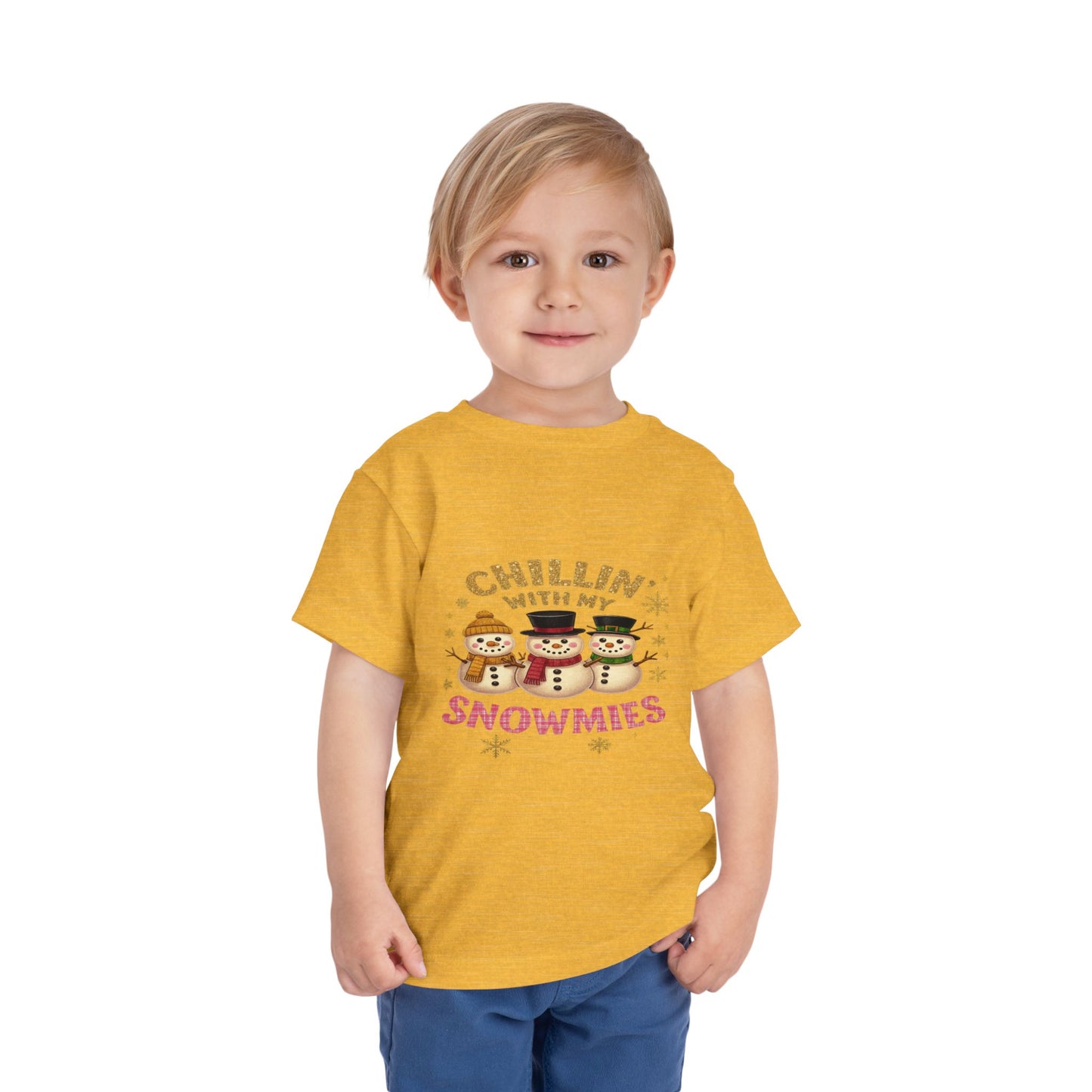 Chillin' with Snowmies Toddler Christmas Tee