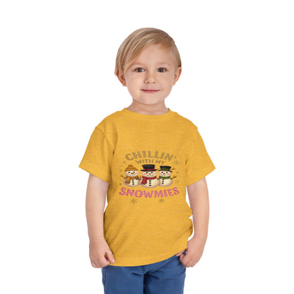 Chillin' with Snowmies Toddler Christmas Tee