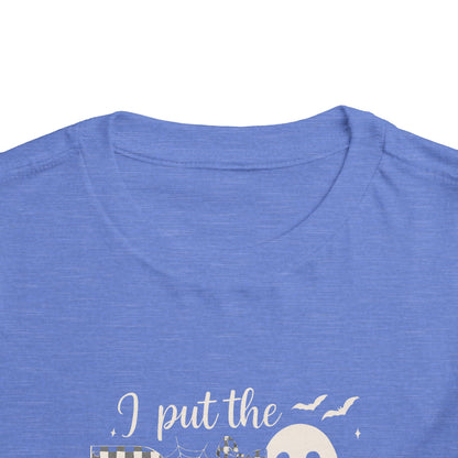Boujee Halloween Toddler Tee: I Put the B in Boujee