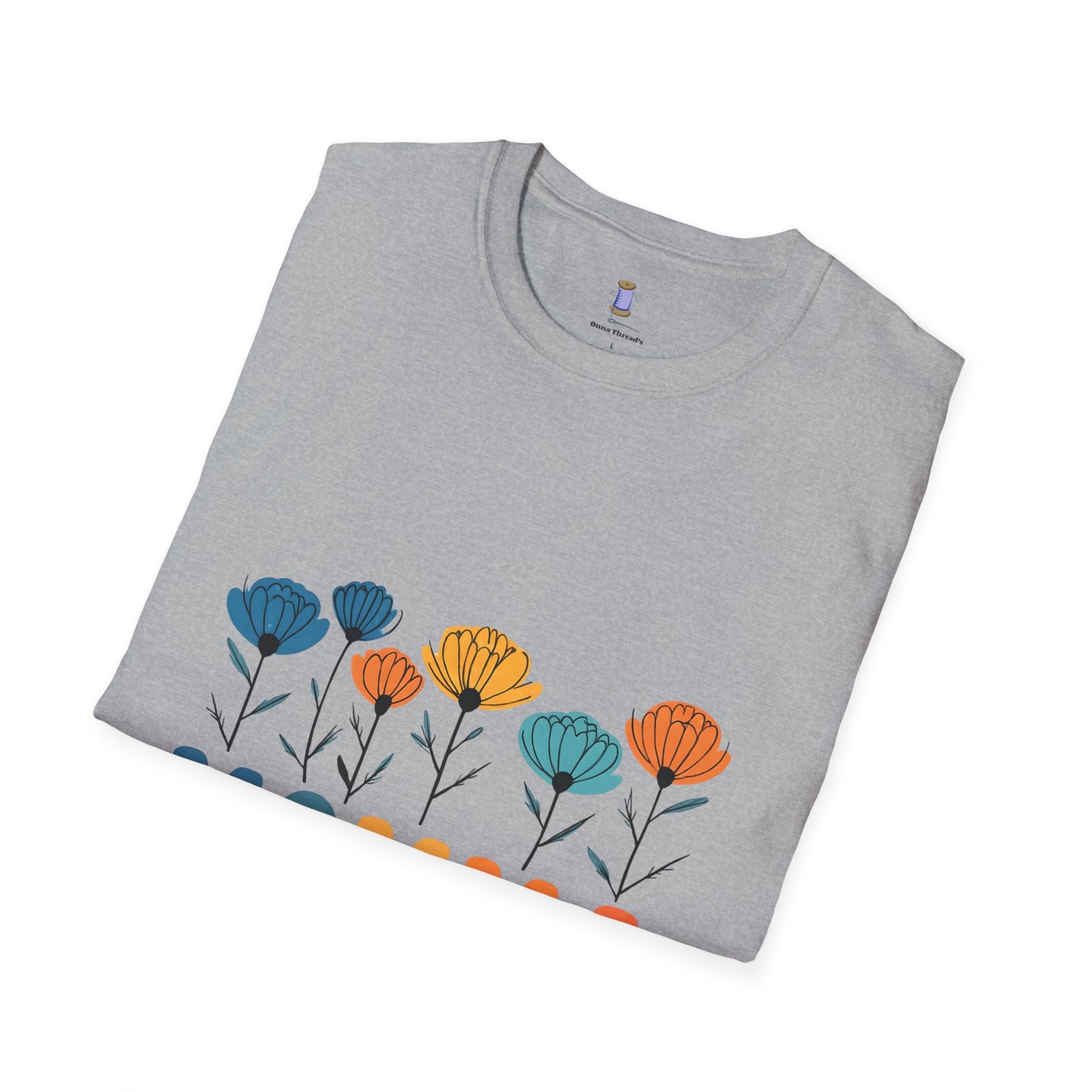 Momma Floral Softstyle T-Shirt | Perfect for Mother's Day, Gifts for Moms, Casual Wear, Spring Fashion, Family Gatherings