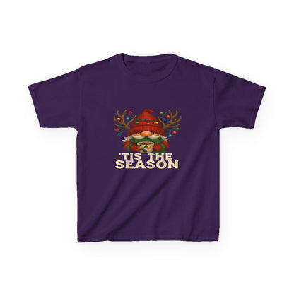 Gnome Dino 'Tis The Season Kids Christmas Tee
