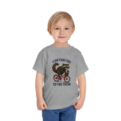 Raccoon Bike Ride Toddler Christmas Tee