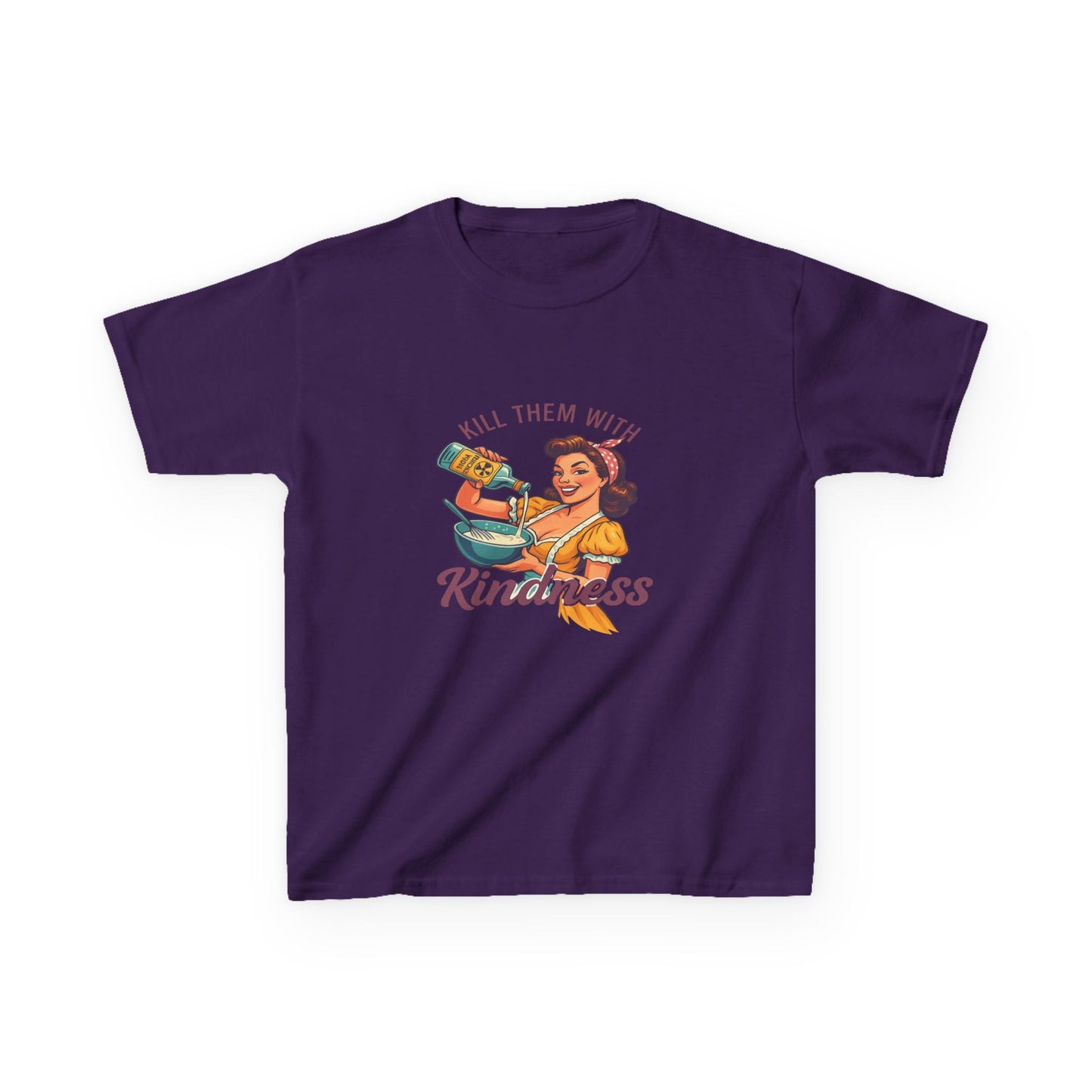 Radioactive Kindness: Funny Xmas Dinosaur Tee for Kids