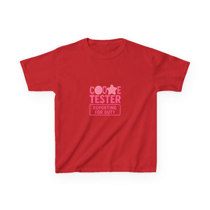 Cookie Tester Dino Christmas Tee - Kids Holiday Shirt