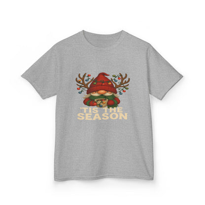 Gnome Dino 'Tis The Season Kids Christmas Tee