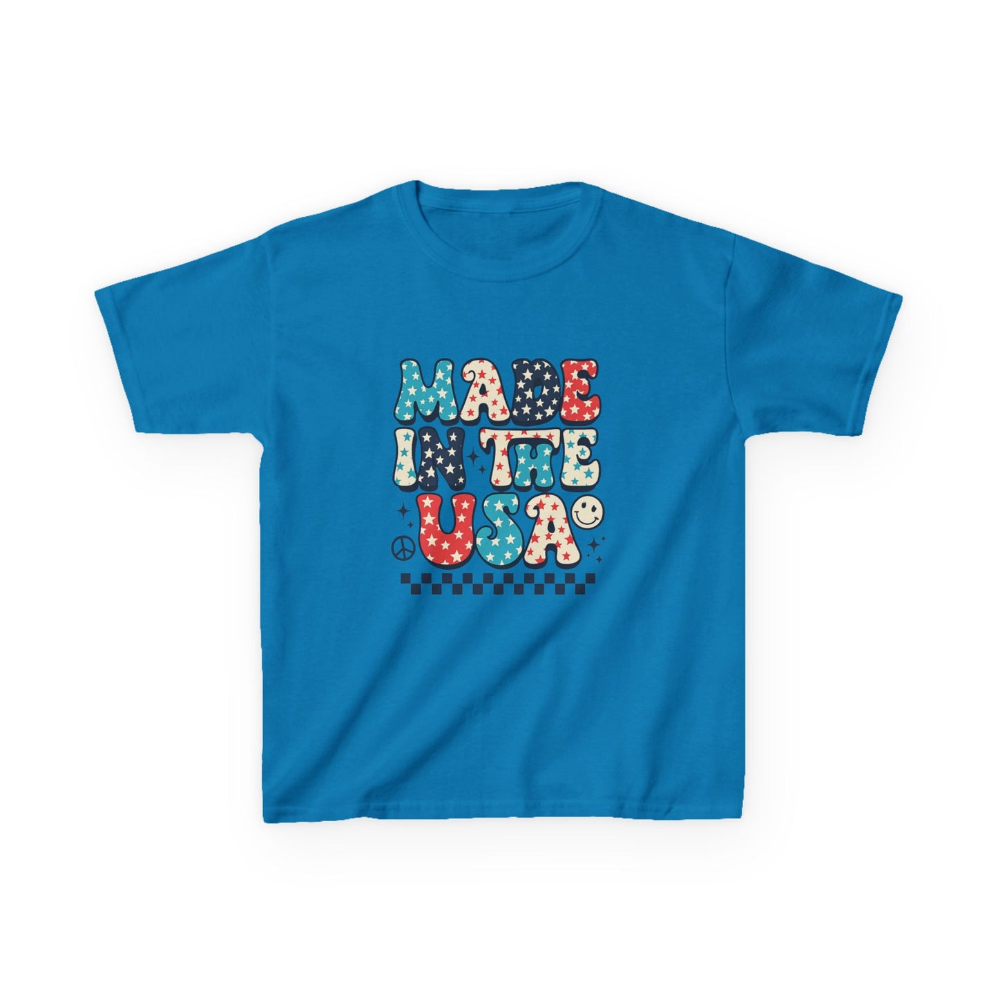 Retro USA Dino Christmas Tee - Made in the USA