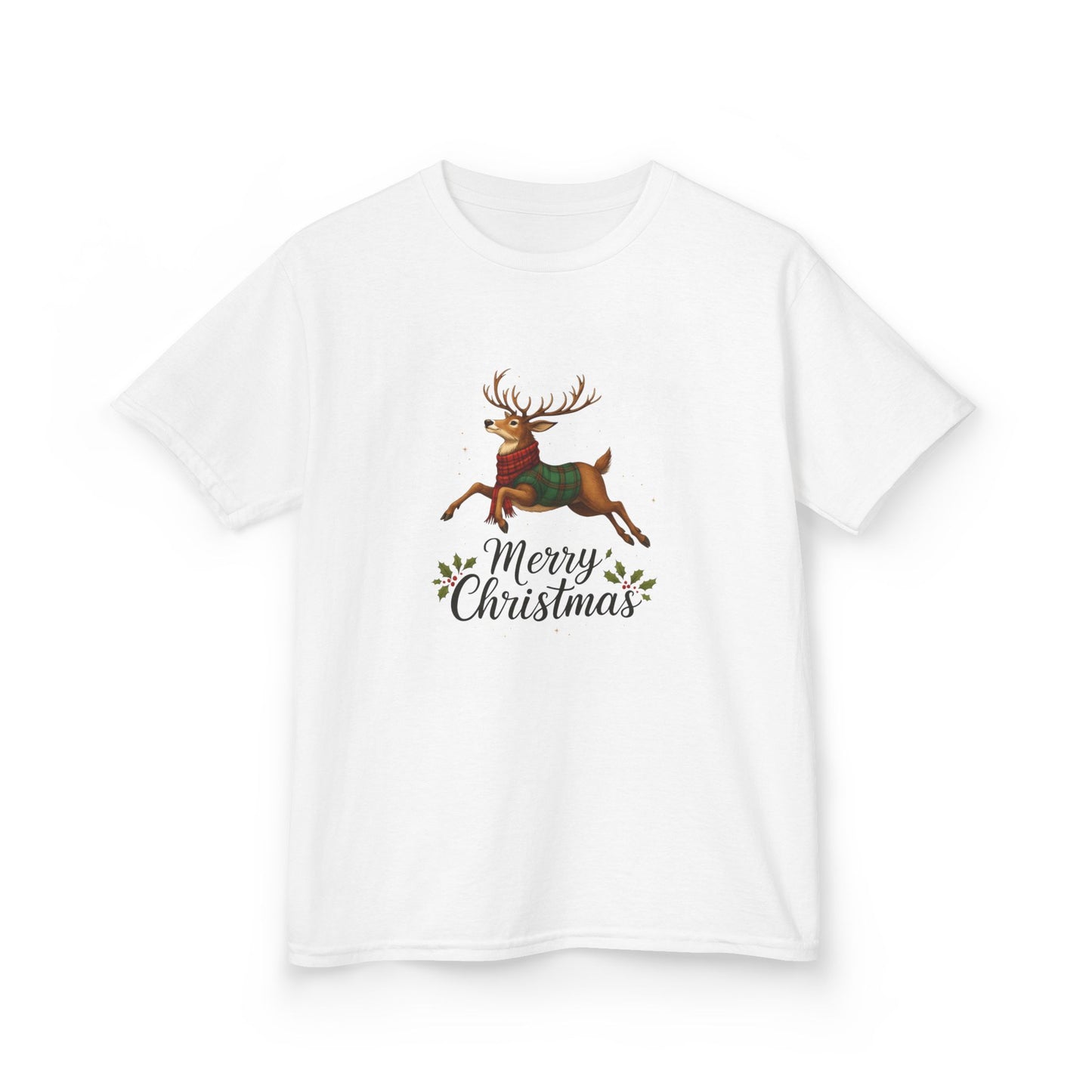 Reindeer Merry Christmas Kids Tee - Holiday Fun!