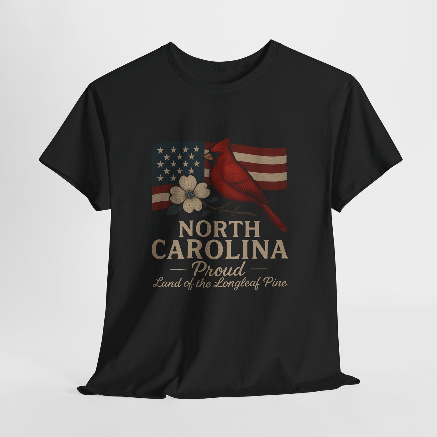 NC Pride: Cardinal, Dogwood & State Flag Tee