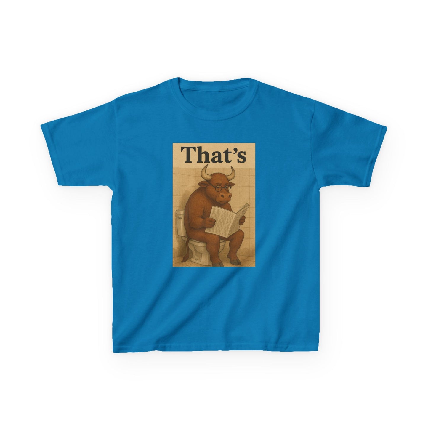 Bull Market Bathroom Break - Funny Kids Tee