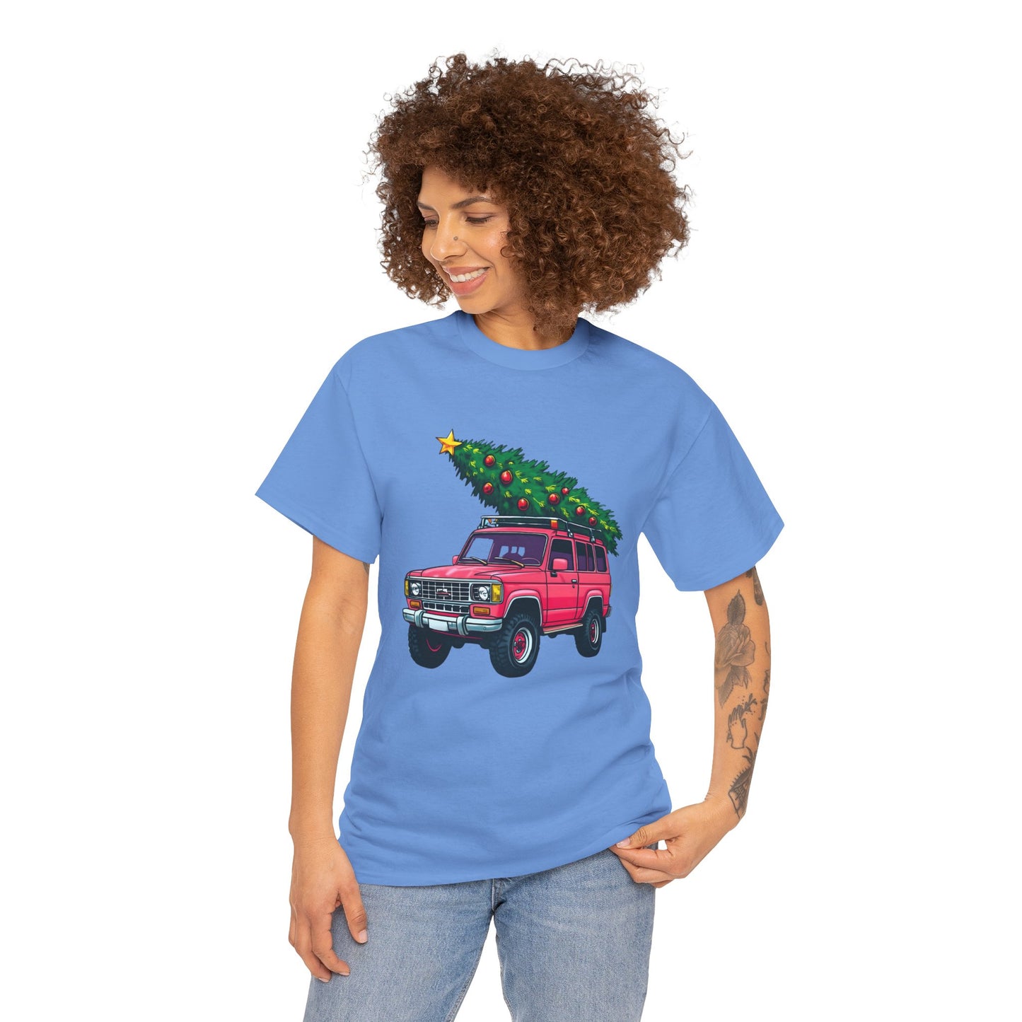 Pink SUV Christmas Tree Tee