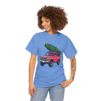 Pink SUV Christmas Tree Tee