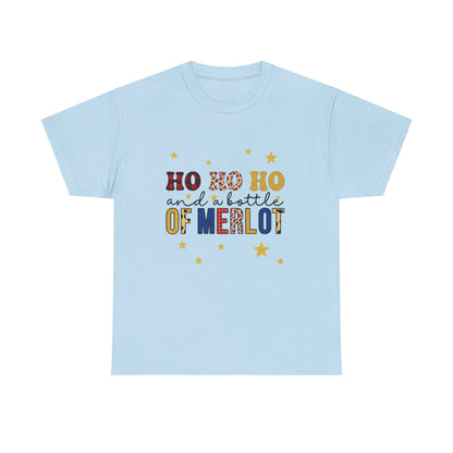HO HO HO & Merlot Christmas Tee