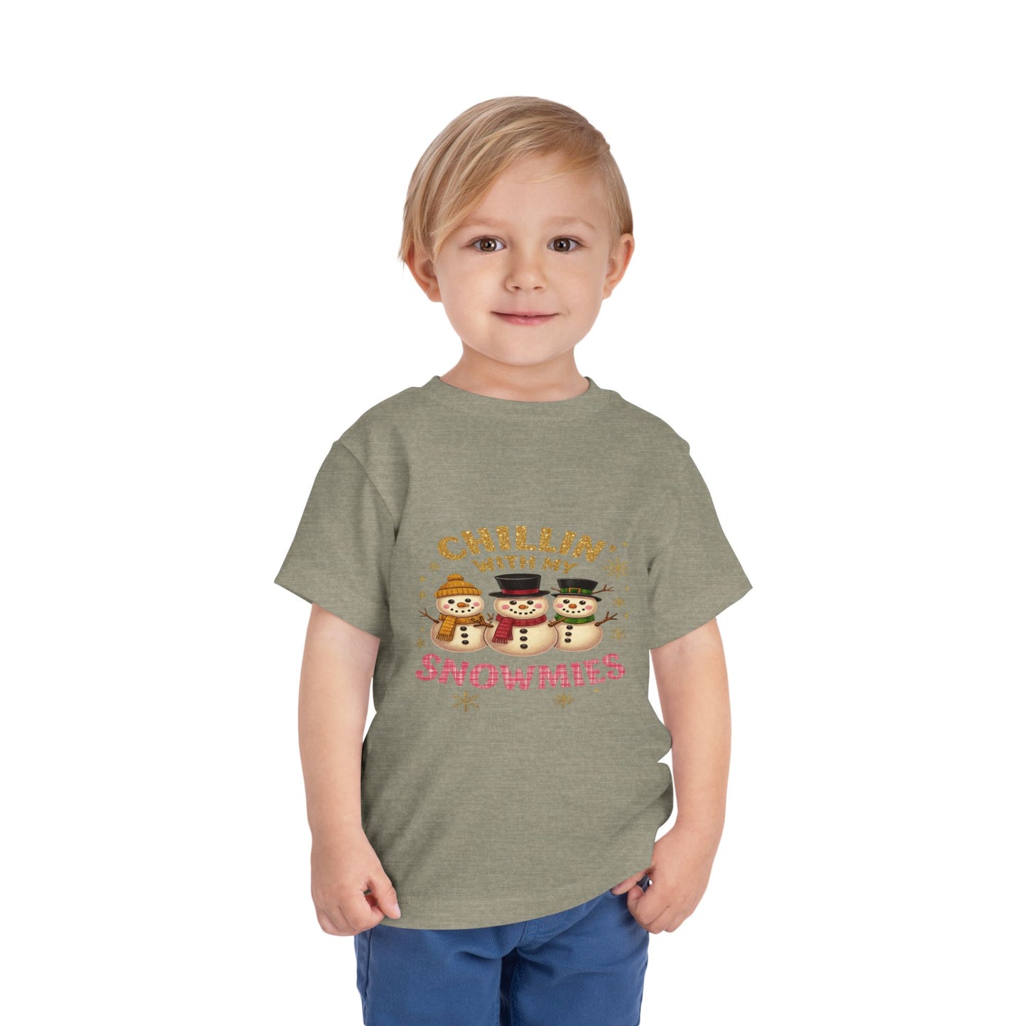 Chillin' with Snowmies Toddler Christmas Tee